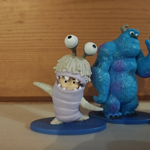 Disney Pixar Monsters Inc Sully Mike Boo Mattel PVC Cake Topper 3" Figures 3pcs - Picture 2 of 6